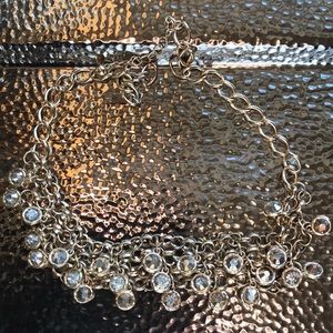 Macy’s INC gold and rhinestone necklace